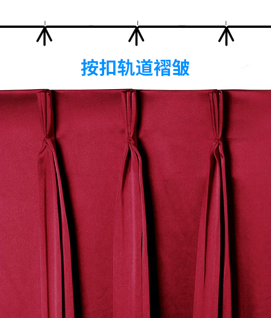 通用舞臺(tái)吊桿帶您了解箱形\平行\(zhòng)刀形\捏形\按扣軌道等舞臺(tái)幕布褶皺類型(附圖)